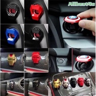 HOT！IRON Man One-Key Engine Start Fashion Trim Sticker Start Switch Button Cover Accessories 3D Car Parts@SPS