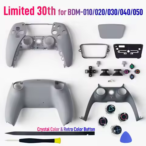 Limited 30th Anniversary for PS5 Controller Shell Back Front Cover Ps5 Case Replacement for BDM-010/