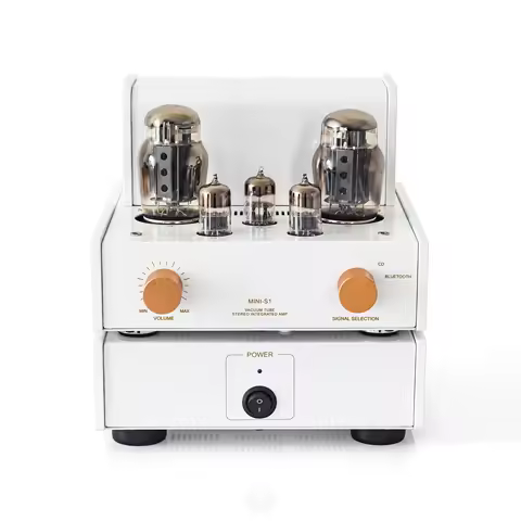 Audiomel Tube Amplifier Fashion Desgin BLUE TOOTH RCA INPUT 115V/230V Switch 6550/KT88 6N3/6H3 Vacuu
