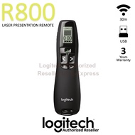 Logitech R800 Wireless Presenter Laser Pointer - Black  ตัวชี้เลเซอร์สีเขียวสดใส (สีดำ) ประกันศูนย์ 