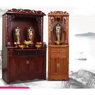Solid Wood Buddha Shrine Clothes Closet Altar Altar Shrine Altar Guanyin Bodhisattva Buddha Cabinet 