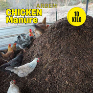 ARGEM 10kg Dried Chicken Manure with Ipa or Rice Hull Organic Fertilizer for Composted Potting Mix S
