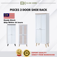 ELISA HOME PISCES 2 Door Shoe Rack/Shoe Rack Cabinet/Rak Kasut/Rak Kasut Bertutup/鞋架