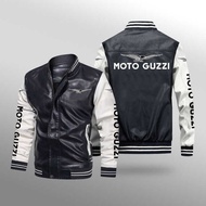 2023 New Style Car Logo Leather Jacket Print Gift Spring Autumn Thin Style Men's Racing Style Ancien