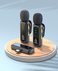Wireless Dual Lavalier Microphone Plug & Play Lapel Mic Mikrofon for TikTok YouTube Facebook Live S