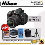 FLASH SALE KAMERA NIKON D5200 no vignet KAMERA NIKON D5200 kit 18 55 mm VR Nikon