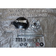 MOTOR LC135-4SPEED MODIFY PNP GUNA ARM Y15 COMBO BELAKANG BUSH BEARING SHAFT SET