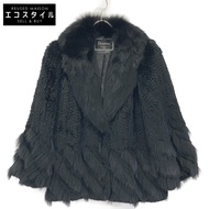 Diagram 3330 4063 黑色狐狸毛外套，36 碼（二手）