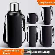 IYUSENSS6W Water Bottle Holder, Neoprene Black Insulated Bottle Pouch, 750ML/1000ML/1500ML Adjustabl