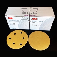 3m 236U 5” 125mm sandpaper Velcro abrasive Gold