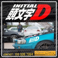 initial d car sticker decals body bumper windshield windscreen
