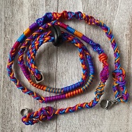 手編系列 紫橘藍桃 編織口罩掛繩 眼鏡掛繩 帽子防風繩 可調整長