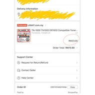 TN1000 / DR1000 Laser Printer supplies Toner Catridge