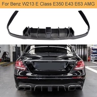 Rear Diffuser For Mercedes Benz W213 E250 E250 E350 E400 E43 E63 AMG 2016 - 2018 Car Rear Bumper Car