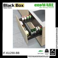 {The Hardware Lab}ecoWare x Black Box IF-KU290-BB Undersink U-Shaped Pull Out Basket Black Series (Cabinet 900mm)