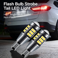 Strobe Flash Lampu T15 W16W Tail Non-flash Flash Bulb Reverse Light Car Motorcycle Flash