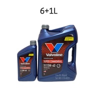 น้ำมันเครื่อง Valvoline SUPER COMMONRAIL 15W-40 SYNTHETIC BLEND 6L 6+1L 8L