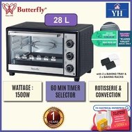 Butterfly 28L 1500W Electric Oven with Rotisserie &amp; Convection Function - BEO-5229 BEO5229