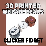 WE BARE BEARS CLICKERS - KEYCHAIN - 3D PRINTED - GIFT AND SOUVENIR