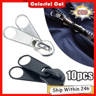 10Pcs Double Coil Zipper Zipper Head for Tent Zipper Head Replacement 10