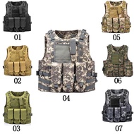【T-shirts】 Airsoft Tactical Vest Assault Plate Carrier Vest 7 Colors CS Outdoor Clothing