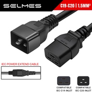 IEC C19 C20 Power Cord 3 x 1.5mm ² 16A 250V Machine Data Server Rack PDU UPS AC Power Supply Cable