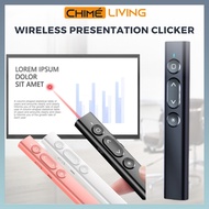 USB Wireless Laser Presentation Clicker Remote Control | PPT PowerPoint Projector Rechargeable Wirel