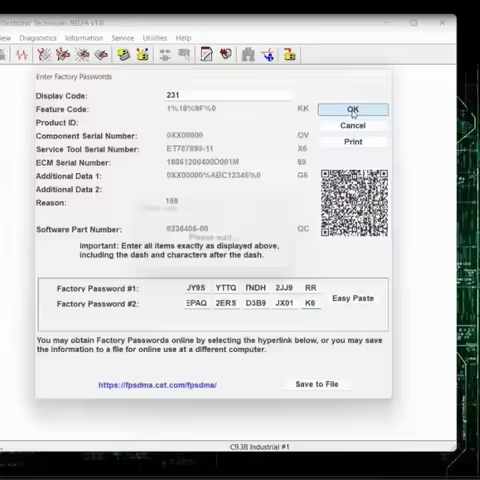 TruckEPC 18 Bit CAT Factory Passwords To Unlock ECM Parameters Upon Request