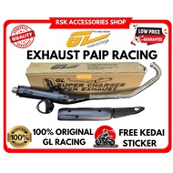 GL RACING EXHAUST EKZOS BACK PRESSURE & OPEN SUPER CHARGER Y15 Y16 LC 4S RS150 NVX DASH 110 125 FUTU