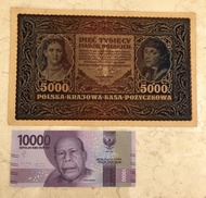 Uang Jumbo Polandia (Warsawa) 5000 tahun 1920