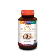 Holistic Way Premium Deer Placenta Fresh 9,000mg, with Grape Seed Extract and Grape Seed Oil (60 Softgels)