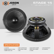 JOSON/MUSICER BERSERKER SUB-15/ Stage 15 Sub 1000-1200W 15 Inch Professional Sub Bass Speaker