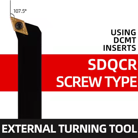 SDQCR1212H07 SDQCR1616H11 SDQCR2525M07 cortador de torno, portaherramientas de torneado interno SDQC