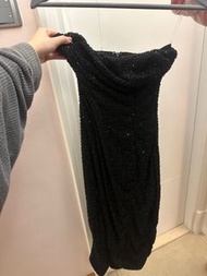 Oh Polly embellished bandeau midi dress