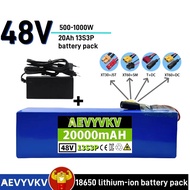 Brand new Powerful 48V 20Ah 1000w 13S3P XT60 48V Lithium ion 20000mah For 54.6v E-bike Electric bicy