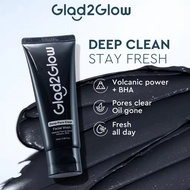 【Ready Stock】Glad2Glow Volcanic Soil Deep Pore Cleanser BHA Gentle Exfoliation Oil Control Face Wash