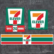 New Style Reflective Car Sticker 711 Convenience Store Supermarket Brand Logo Unique Helmet Body Gla