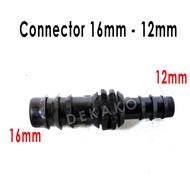 16mm to 12mm Connecting Connector, price per 5 pcs, Hydroponic Garden Irrigation