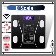 digital weight scale body digital penimbang berat badan timbang berat badan penimbang digital wireless kurus korean fit