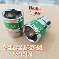 MATA 22mm 6pt Veloz Japan socket wrench 22mm 1/2" shock wrench