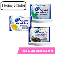 Shampoo Head & Shoulders 24 Sachet 1 Renceng - Shampoo Head & Shoulders 12 Pasang Sachet 1 Renceng