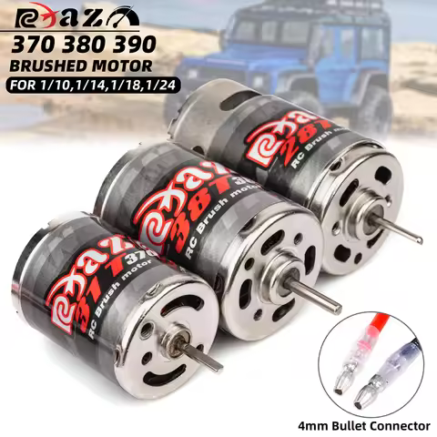 370 380 390 Brushed Motor DC MOTOR for 1:10 1:12 1:14 1:16 1:24 RC Monster CRAWLER AXIAL SCX24 B17 T