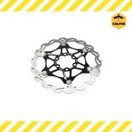 HITAM Bicycle Disc Rotor Heat Dissipation Floating Rotor 160mm - Black