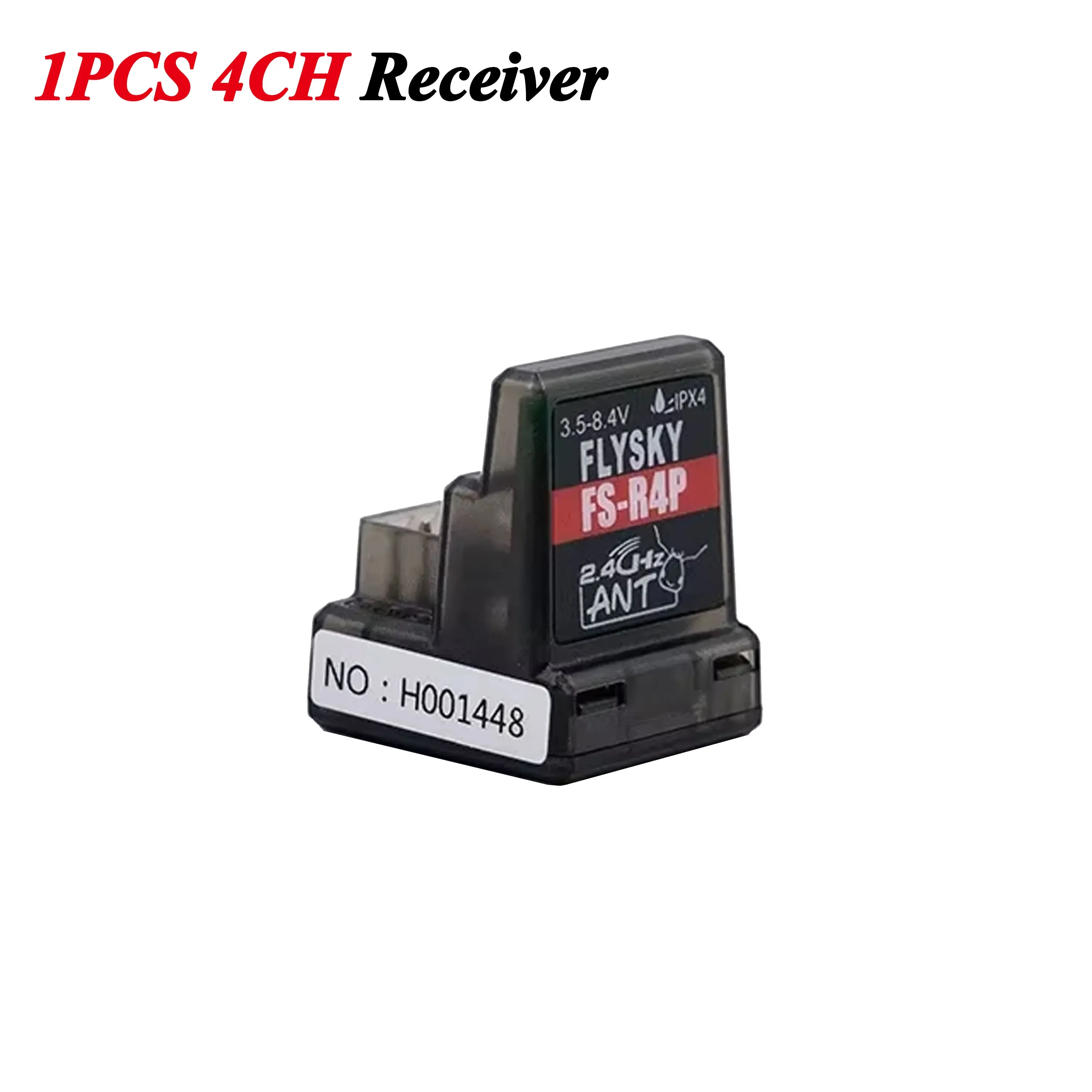 1/2/4PCS FLYSKY FS-R4P Receiver 4CH 4 Channel 2.4GHz 3.5-8.4V Built-in Single Antenna for RC Car ANT