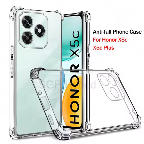 Shockproof Armor Case For Honor X5c HonorX5c Plus HonorX5cPlus X5cPlus 4G Global Clear Silicone Phon