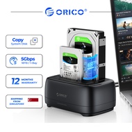 ORICO Dual Bay HDD Docking Station with Offline Clone SATA to USB 3.0 HDD Clone Docking Station HDD 