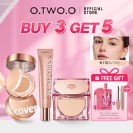 【Buy 3 Get 5】O.TWO.O Face Makeup Set Foundation +Primer +Matte Cover All Cushion 5 pcs Set