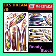 EX5 Dream Honda Model 9 Sticker Body Stripe Moritaka Strike EX5 Dream/9 Motor EX5/9