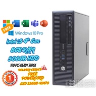 🇲🇾【CHEAPEST PC】HP EliteDesk 800/600 G1 SFF Desktop PC | i5 4th Gen | 8GB RAM | Windows 11 Pro | Used