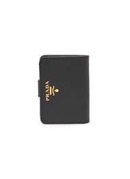 PRADA SMALL SAFFIANO LEATHER COMPACT WALLET